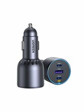 Autolaadija UGREEN, 3 x USB, 75 W, hall
