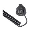 Autolaadija Maclean MCE76, 2 x USB, Lightning, 1.8 m, 5.2 A, must