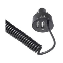 Autolaadija Maclean MCE76, 2 x USB, Lightning, 1.8 m, 5.2 A, must