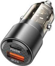 Autolaadija Borofone BZ20A, PD 65 W + QC 3.0, 83 W, must
