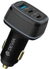 Autolaadija Devia Extreme EA361, 2 x USB-C, 115 W, must