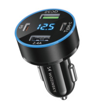 Autolaadija Wozinsky WDCCB, 2 x USB-C, 2 x USB-A, 50 W, must