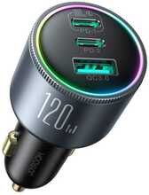 Autolaadija Joyroom JR-CCN07, 3 x USB-C, 120 W, hall