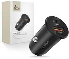 Autolaadija Tech-Protect CC02, 2 x USB, PD35W/QC3.0, must