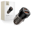 Autolaadija Tech Protect CC03, 2 x USB, PD 75 W, must