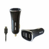 Autolaadija Beline, 3 x USB + microUSB, 4 A, must