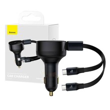 Autolaadija Baseus Enjoyment, 2 x USB-C, 33 W, must