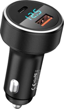 Autolaadija Remax RCC215, USB/USB-C, 58.5 W, must