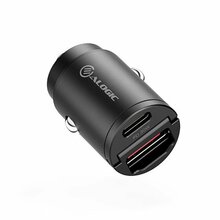 Autolaadija ALOGIC Rapid Power, 1 x USB-C, 1 x USB-A, 30 W, must