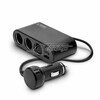 Autolaadija Savio SA-024, 2 x USB, 12/24 V, must