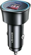 Autolaadija Usams CC146TC01, 1 x USB + 1 x USB-C, 95 W, must