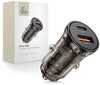 Autolaadija Tech-Protect CC01, 2 x USB, PD 45 W/QC 3.0, must