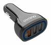 Autolaadija Dudao R7S, 3 x USB, 18 W, must