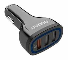 Autolaadija Dudao R7S, 3 x USB, 18 W, must