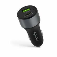 Autolaadija Epico 45W PD, USB-C/USB-A, 45 W, hall