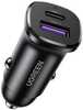 Autolaadija Ugreen EC305, USB-C/USB-A, 30 W, must