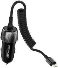 Autolaadija Promate PowerDrive-33PDI, 33 W, Lightning + USB-C