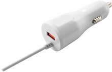 Autolaadija Canyon C-033, 1 x USB-A, 2.4 A, valge