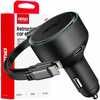 Autolaadija Amio AMIO-04370, sisseehitatud C-kaabel, Lightning ja USB-C, 12-24 V, 60 W