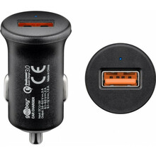 Autolaadija Goobay 45162, USB, QC3.0, must