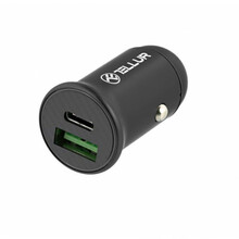 Autolaadija Tellur TLL151251, USB Type C/USB, 60 W, must