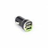 Autolaadija Sbox CC-221B, 2 x USB, must