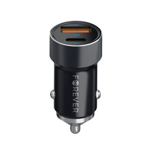 Autolaadija Forever CC-06 PD QC, 1 x USB-C, 1 x USB, 20 W, must