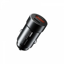 Autolaadija Remax RCC361, USB-C/USB-A, 15 W, must