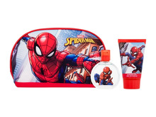 Laste kinkekomplekt Marvel Air-Val Spiderman EDT 50 ml + dušigeel 100 ml + kosmeetikakott
