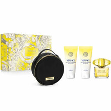 Komplekt naistele Versace Yellow Diamond EDT 90 ml + dušigeel 100 ml + kehapiim 100 ml + kosmeetikakott