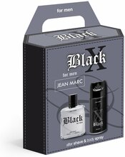 Komplekt meestele Jean Marc X-Black aftershave 100 ml + deodorant 150 ml