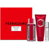 Salvatore Ferragamo Ferragamo Red Leather kinkekomplekt meestele (EDP 100 ml + šampoon ja dušigeel 100 ml + EDP 10 ml)