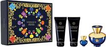 Versace Pour Femme Dylan Blue kinkekomplekt naistele EDP 100 ml + EDP 5 ml + kehapiim 100 ml + dušigeel 100 ml