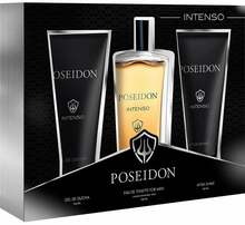 Meeste kinkekomplekt Instituto Espanol Poseidon Intenso EDT 150 ml + dušigeel 150 ml + aftershave palsam 150 ml