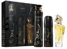 Komplekt Lattafa Maahir EDP 100 ml + deodorant 200 ml + õhuvärskendaja 300 ml