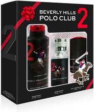 Meestele kinkekomplekt Beverly Hills Polo Club Sport Nr. 2 EDT 50 ml + deodorant 175 ml + rulldeodorant 50 ml