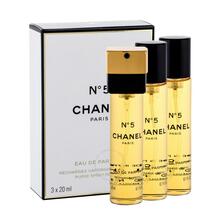 Parfüümikomplekt Chanel No.5 EDP 60 ml + 3 x 20 ml täitepadrun