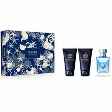 Komplekt meestele Versace Pour Homme EDT 50 ml + dušigeel 50 ml + habemeajamisjärgne palsam 50 ml