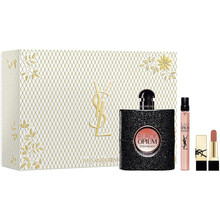Yves Saint Laurent Black Opium kinkekomplekt (EDP 90 ml + EDP 10 ml + huulepulk 1,3 g)