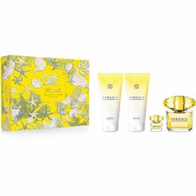 Kingikomplekt naistele Versace Yellow Diamond EDT 90 ml + kehapiim 100 ml + dušigeel 100 ml + mini EDT 5 ml
