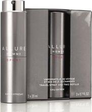 Chanel Allure Homme Sport Eau Extreme EDT meeste kinkekomplekt 3 x 20 ml