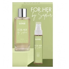 Komplekt naistele Saphir For Her EDP 100 ml + juukseudu 75 ml
