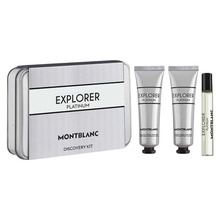 Komplekt meestele Montblanc Explorer Platinum EDP 7.5 ml + näokreem 30 ml + dušigeel 30 ml