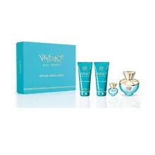 Komplekt naistele Versace Dylan Turquoise EDT 100 ml + EDT 5 ml + dušigeel 100 ml + kehapiim 100 ml