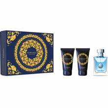 Komplekt Versace Pour Homme meestele: tualettvesi EDT 50 ml + habemeajamisjärgne palsam 50 ml + dušigeel 50 ml