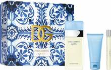 Dolce & Gabbana Light Blue kinkekomplekt naistele (EDT 100 ml + kehakreem 50 ml + mini EDT 10 ml)
