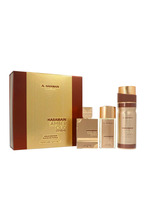 Komplekt unisex Al Haramain Amber Oud Gold Edition Extreme Extrait de Parfum 75 ml + 30 ml + deodorant 200 ml