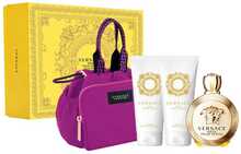 Versace Eros Pour Femme EDP 100 ml kinkekomplekt naistele, 100 ml dušigeel + 100 ml kehapiim + kosmeetikakott