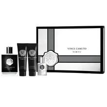 Vince Camuto Virtu kinkekomplekt meestele EDT 100 ml + EDT 15 ml + aftershave palsam 90 ml + dušigeel 90 ml