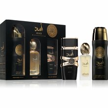 Lattafa Asad kinkekomplekt meestele EDP 90 ml + deodorant 180 ml + õhuvärskendaja 280 ml